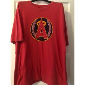 Angels Baseball Distressed Logo Tee